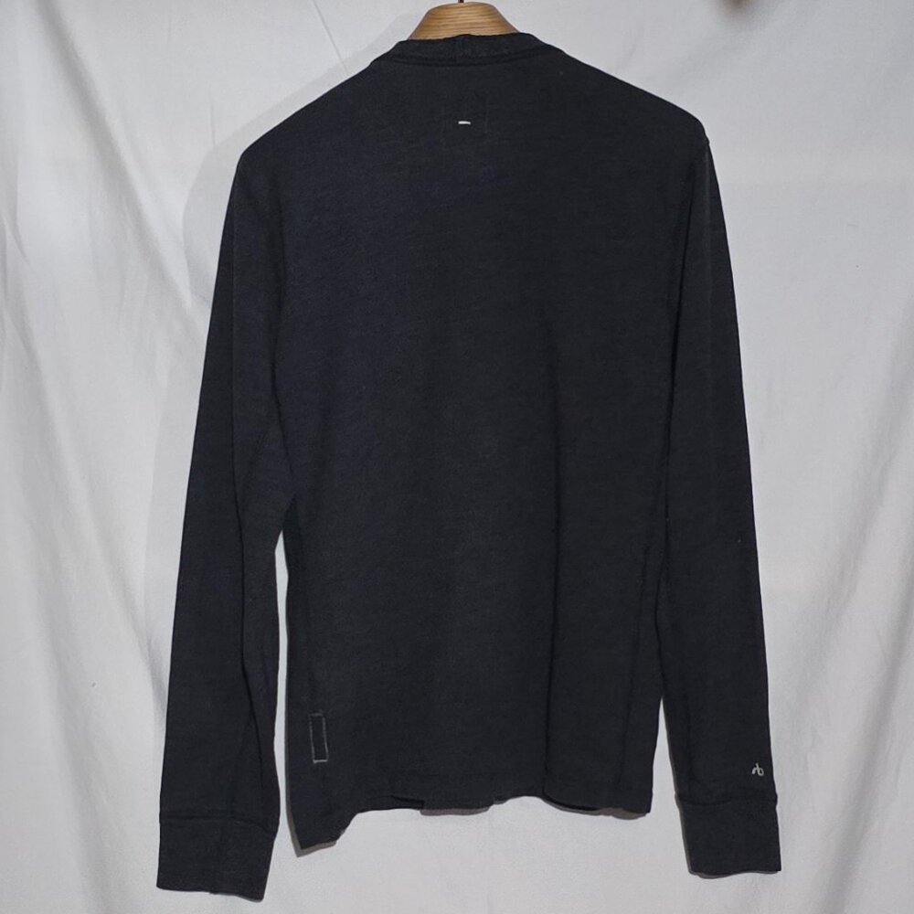 Rag & Bone Std Issue Ls Slubbed Henly - Black - S… - image 4